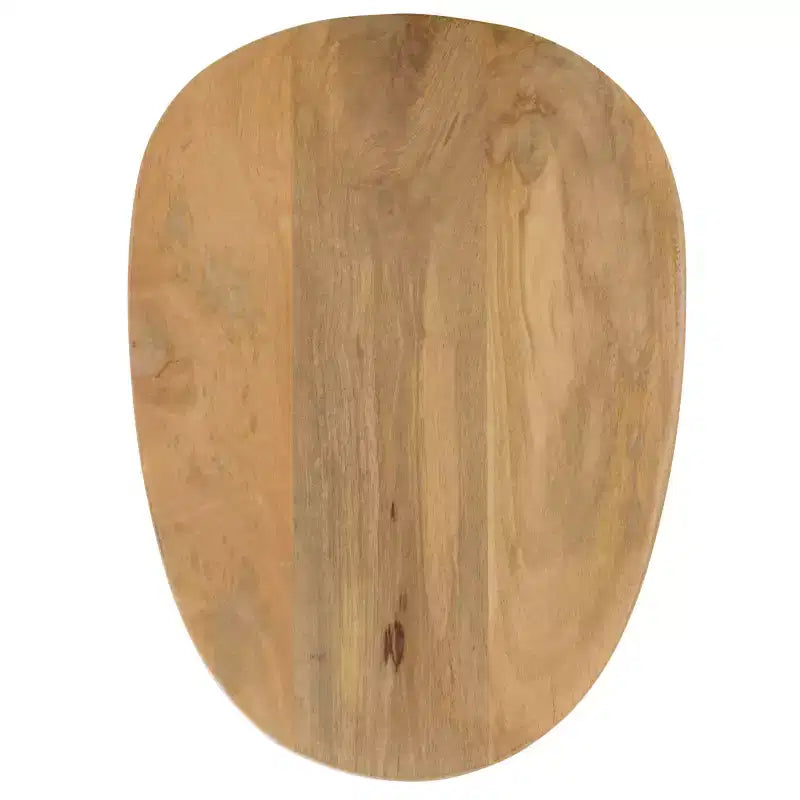 Table d'appoint en bois et laque Veronica - SFV5787 - Naturel/Blanc - Safavieh Couture