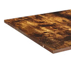 Étagère d'angle VECELO à 5 niveaux avec vagues, meuble de rangement rustique facile à monter, organiseur compact pour la décoration intérieure