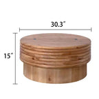 Table basse relevable ronde GDFStudio Ellington avec rangement intégré