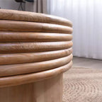 Table basse relevable ronde GDFStudio Ellington avec rangement intégré