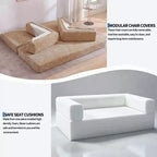 Canapé-lit de 205 cm, canapé-lit convertible 5 en 1, canapé-lit pliant en velours côtelé pour salon, chambre, appartement et dortoir