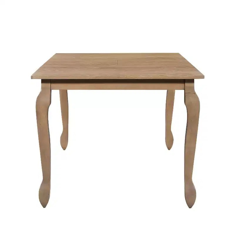 Ensemble de salle à manger extensible 7 pièces Christopher Knight Home Thaddea en bois d'hévéa avec chaises rembourrées en tissu et rotin