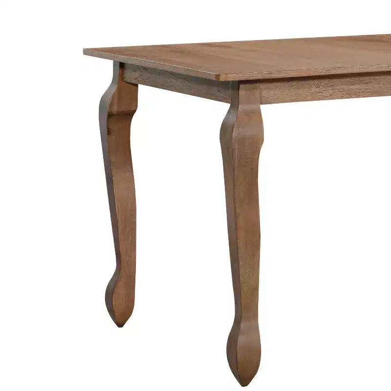 Ensemble de salle à manger extensible 7 pièces Christopher Knight Home Thaddea en bois d'hévéa avec chaises rembourrées en tissu et rotin
