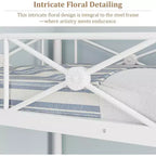 Cadre de lit mezzanine métallique double, lit surélevé en acier robuste avec barrières de sécurité, design peu encombrant pour chambre d'enfant, dortoir ou salle de classe