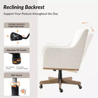 Chaise de bureau Merry avec hauteur réglable et accoudoirs incurvés|HULALA HOME