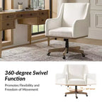 Chaise de bureau Merry avec hauteur réglable et accoudoirs incurvés|HULALA HOME