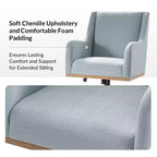Chaise de bureau Merry avec hauteur réglable et accoudoirs incurvés|HULALA HOME