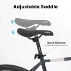 Vélo de route NAYSAYE 700C, 16 vitesses, cadre léger en aluminium avec double freins à disque pour hommes et femmes, 68*18*37.5