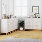 Commode haute Acekool à 8 tiroirs pour chambre et placard avec glissières à fermeture douce et dispositif anti-basculement