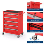 Servante d'atelier à roulettes, Grand meuble de rangement pour outils, avec serrure à clé, tapis de tiroir, pour garage, atelier, entrepôt