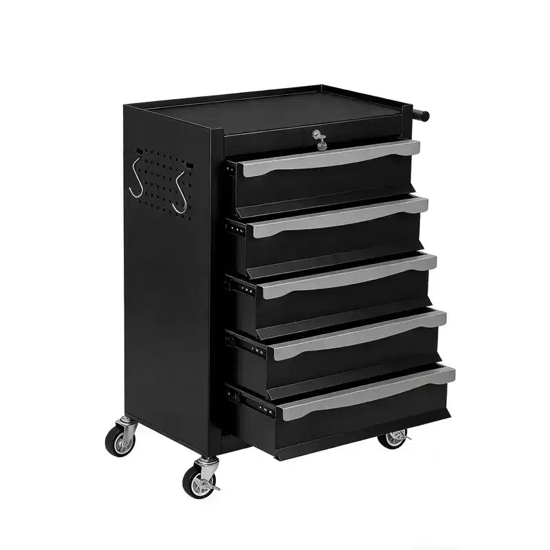 Large Capacity 7-Drawer Rolling Tool Chest  Heavy Duty Storage Cabinet with Keyed Lock, Drawer Liners, Link Buckle, and Smooth Wheels