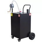Chariot-citerne portable de 30 gallons, chariot de réservoir de carburant avec pompe et tuyau de 8 pieds, pneus increvables, pour diesel et kérosène