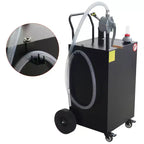Chariot-citerne portable de 30 gallons, chariot de réservoir de carburant avec pompe et tuyau de 8 pieds, pneus increvables, pour diesel et kérosène