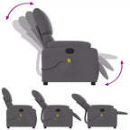 vidaXL Fauteuil de massage inclinable Polyester, Métal, Contreplaqué Simple