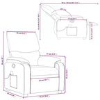 vidaXL Fauteuil de massage inclinable Polyester, Métal, Contreplaqué Simple