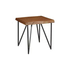 Table d'appoint à bord vivant, noyer clair