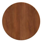 Table basse ronde Whisen 31,8 po avec rangement à porte coulissante dissimulée et base cannelée pour salon
