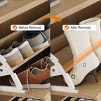 Meuble à chaussures Acekool Oak Fluted avec 3 tiroirs basculants, étagère réglable, organisateur étroit pour couloir et chambre à coucher