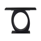 Table console et table d'entrée moderne Whisen, table de canapé robuste avec base en forme d'œuf