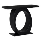 Table console et table d'entrée moderne Whisen, table de canapé robuste avec base en forme d'œuf