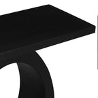 Table console et table d'entrée moderne Whisen, table de canapé robuste avec base en forme d'œuf
