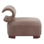 Christopher Knight Home Madison Fauteuil d'appoint moderne en tissu sans accoudoirs avec dossier roulé sculpté