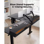 Bureau d'angle électrique assis-debout en forme de L, 63 pouces, ergonomique et réglable en hauteur avec tiroirs, table d'ordinateur assis-debout avec rangement pour le bureau et la maison
