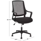 Fauteuil de bureau réglable Sabrina - Noir - SEI