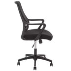 Fauteuil de bureau réglable Sabrina - Noir - SEI
