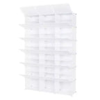 Karl Home 36 compartiments Bricolage Armoire à chaussures modulable Organisateur de chaussures en plastique Blanc