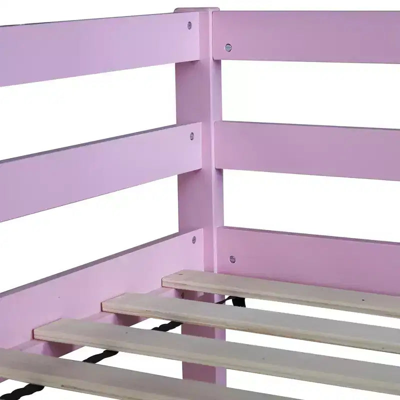 Lit mezzanine queen MAYEERTY avec espace de rangement sous le lit – Métal robuste, peu encombrant
