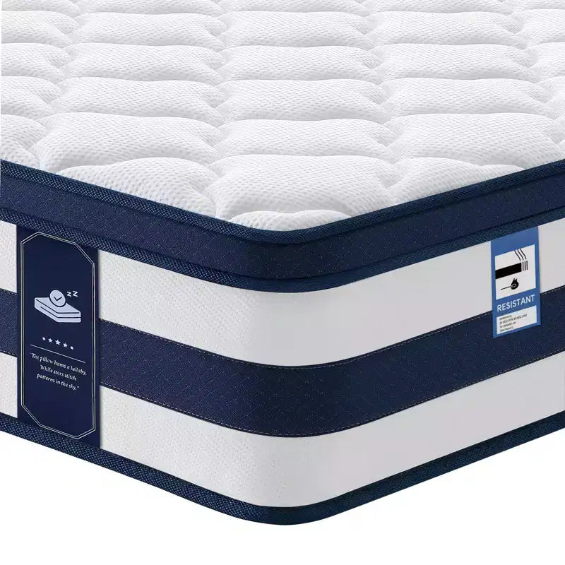 Resspry Matelas hybride à ressorts et mousse à mémoire de forme Gel de 35 cm, essai à domicile de 120 nuits, collection Apex