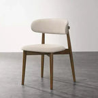 Chaises de salle à manger rembourrées Arnott de Roundhill Furniture, ensemble de 2, finition noyer