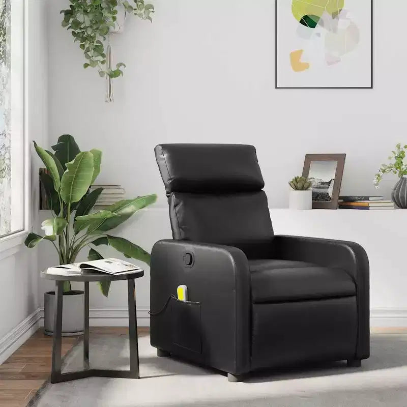 vidaXL Fauteuil inclinable de massage avec repose-pieds réglables