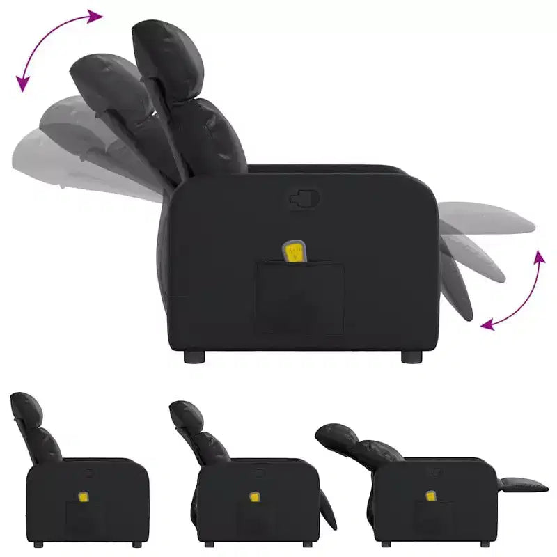 vidaXL Fauteuil inclinable de massage avec repose-pieds réglables