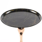Jolie petite marque de jouets Table basse ronde queue de sirène, table d'appoint ronde, table piédestal moderne en métal, table d'appoint minimaliste pour petits espaces,