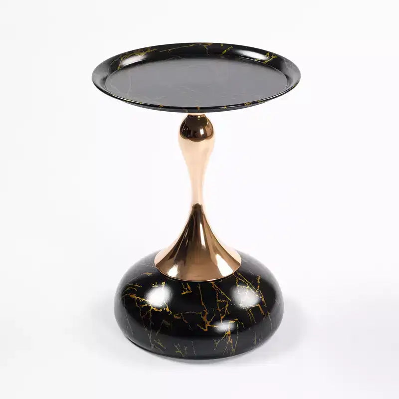 Jolie petite marque de jouets Table basse ronde queue de sirène, table d'appoint ronde, table piédestal moderne en métal, table d'appoint minimaliste pour petits espaces,