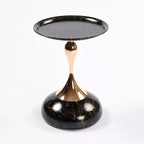 Jolie petite marque de jouets Table basse ronde queue de sirène, table d'appoint ronde, table piédestal moderne en métal, table d'appoint minimaliste pour petits espaces,