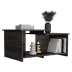 Jolie petite marque de jouets Wema 3 table basse, étagère inférieure ouverte – Espresso