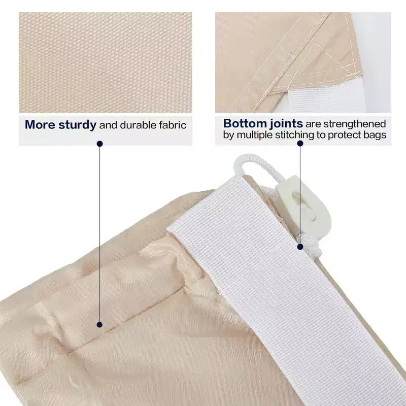 Sac à linge Narwey XL en nylon avec sangle, grand organiseur de linge sale, s'adapte facilement à un panier à linge