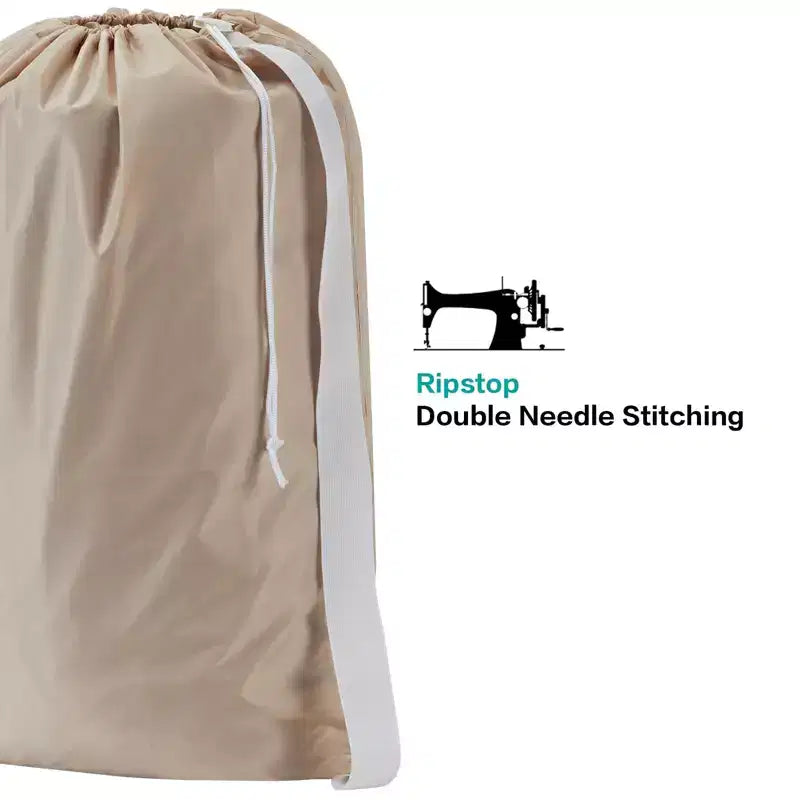 Sac à linge Narwey XL en nylon avec sangle, grand organiseur de linge sale, s'adapte facilement à un panier à linge