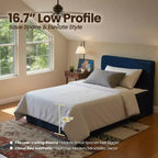 Matelas jumeau en peluche HOMLUX - Aucun assemblage requis, isolation des mouvements et sommeil rafraîchissant et respirant