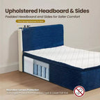 Matelas jumeau en peluche HOMLUX - Aucun assemblage requis, isolation des mouvements et sommeil rafraîchissant et respirant