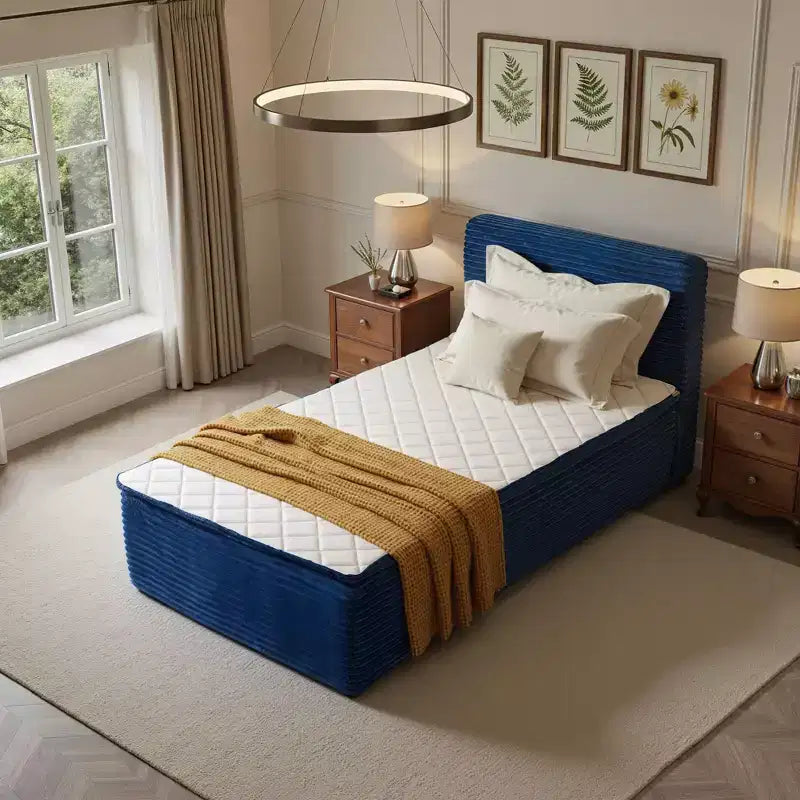 Matelas jumeau en peluche HOMLUX - Aucun assemblage requis, isolation des mouvements et sommeil rafraîchissant et respirant