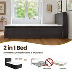 Matelas jumeau en peluche HOMLUX - Aucun assemblage requis, isolation des mouvements et sommeil rafraîchissant et respirant