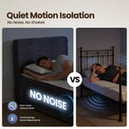 Matelas jumeau en peluche HOMLUX - Aucun assemblage requis, isolation des mouvements et sommeil rafraîchissant et respirant