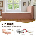 Matelas jumeau en peluche HOMLUX - Aucun assemblage requis, isolation des mouvements et sommeil rafraîchissant et respirant