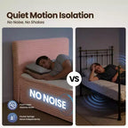 Matelas jumeau en peluche HOMLUX - Aucun assemblage requis, isolation des mouvements et sommeil rafraîchissant et respirant