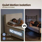 Matelas jumeau en peluche HOMLUX - Aucun assemblage requis, isolation des mouvements et sommeil rafraîchissant et respirant