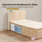 Matelas jumeau en peluche HOMLUX - Aucun assemblage requis, isolation des mouvements et sommeil rafraîchissant et respirant